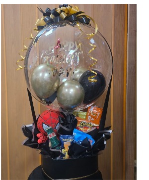 My Dad My Super Hero  Gift Box with Snacks / Balloon 