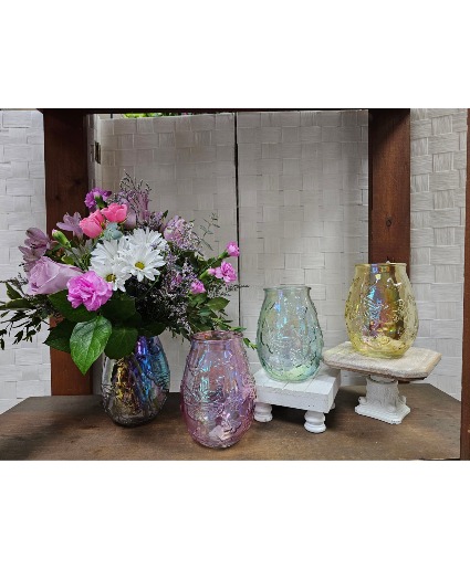 My Heart Flutters for Mom Flower Arrangement