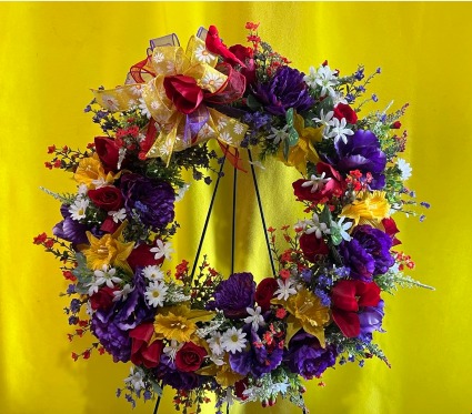 My Heart Funeral Wreath