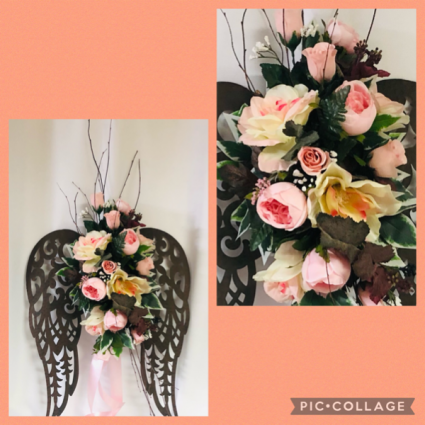 Angel Wings - Silk Arrangement Sympathy Arrangement