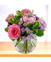Myna Half Dozen Roses Vase Arrangement