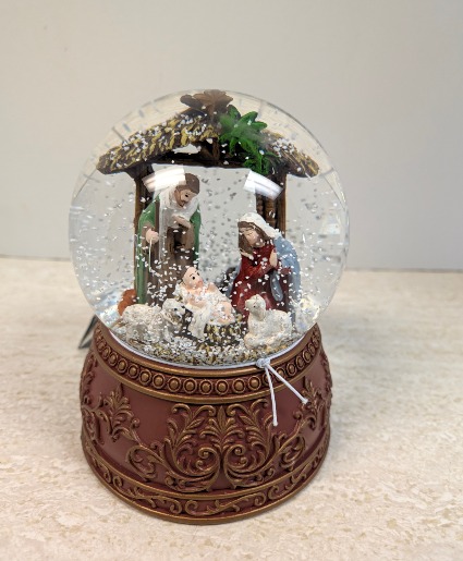 Nativity snow globe NFS-CG7