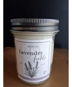 Natura Soy Lavender Fields Candle 7oz Lavender Scented (45 hour burn time)
