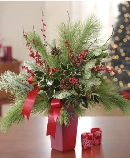 natural greenery  christmas 
