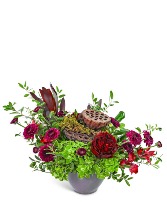Natural Rosewood Flower Arrangement