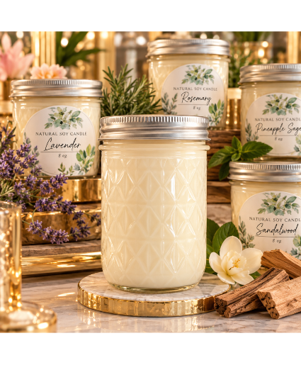 Natural Soy Candle  Gift 