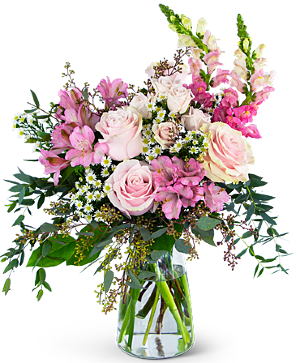 Natural Wildflower Loose vase arrangement med.