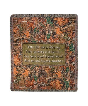 Nature Blessing Camo  Woven Throw