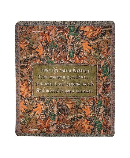 Nature Blessing Camo  Woven Throw