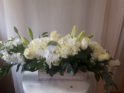 Nature's Bliss Wood box Arrangement 
