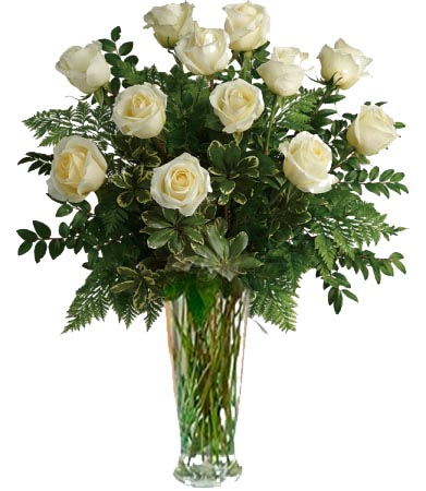Nature's White Roses 1 Dozen, 2 Dozen or 3 Dozen