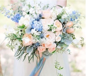 Nautical is my theme Bride's bouquet