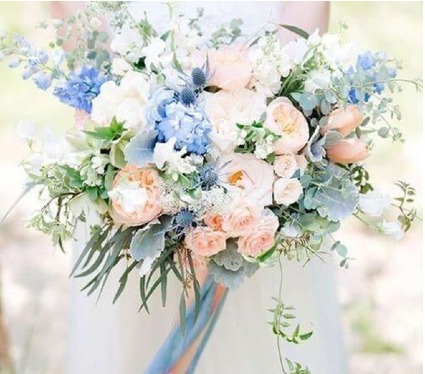 Nautical is my theme Bride's bouquet