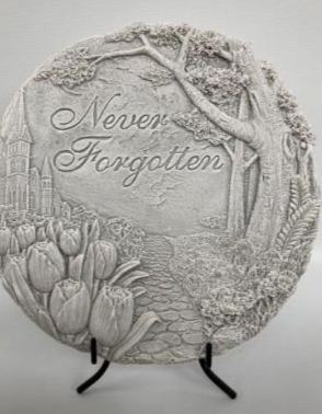 Never Forgotten Stone  With Easel 