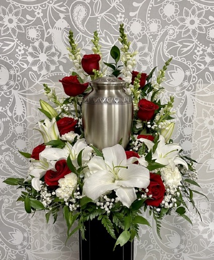 Tender Hearts  Urn Arrangement 