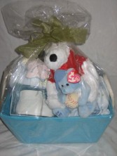 NEW BABY  BOY BASKET  