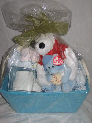 NEW BABY  BOY BASKET  