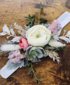Botanical Slap Bracelet Corsage 