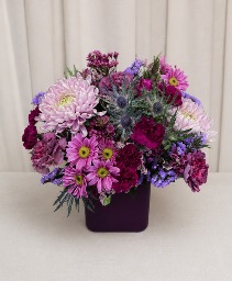 NEW! Pretty in Purple Compact Cube Arrangement