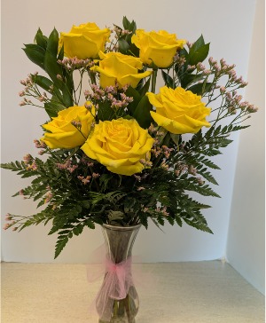  1/2 Dozen Yellow Roses NFS-BV9
