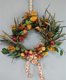 NFS-PERM1 Apple Harvest Wreath  SC Artificial (Silk)