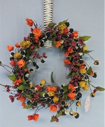 NFS-Perm12  12" Berry Wreath SC ARTIFICIAL (SILK)