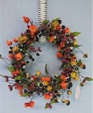 NFS-Perm12  12" Berry Wreath SC ARTIFICIAL (SILK)