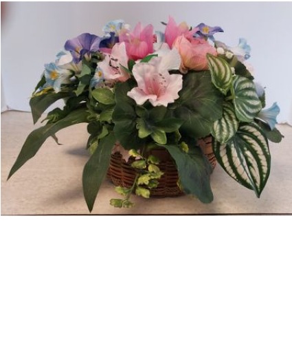 NFS-Perm2 -Morning glory basket ARTIFICIAL (SILK)