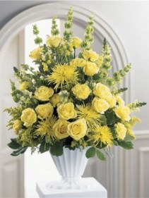 Funeral Flowers in Bright Yellows    (S) 