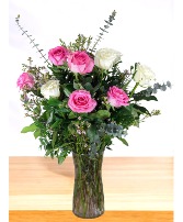 Melodious Long-Stem Dozen Vase Arrangement