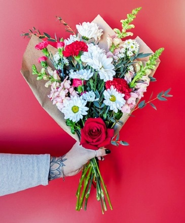 Nothing But Love Wrapped Bouquet in Talladega, AL | GAITHER'S FLORIST