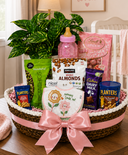 Nourished with Love, Mommy & Me Basket  Call Us for Faster Service & Daily Specials: (915) 303-8500 Text Us to Order Anytime: (915) 505-3708 Your trusted source for Flowers & Delivery in El Paso TX 