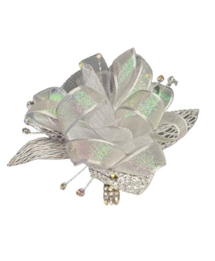 Number 2 White Iridescent Sparkles wristlet 