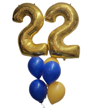 Double Number Bouquet Balloon Bouquet