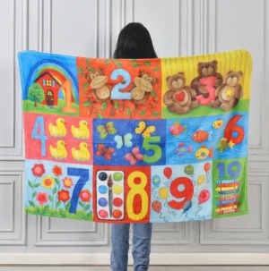 Numbers Toddler Blanket 