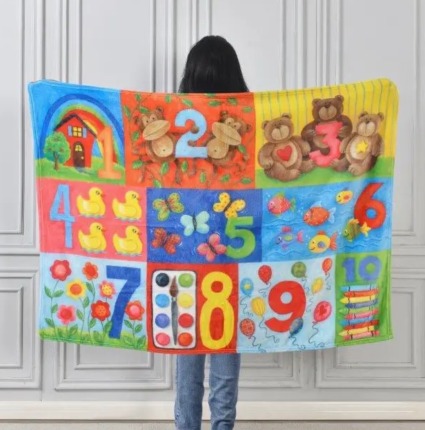 Numbers Toddler Blanket 