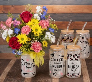 Nurses Gift cup bouquet 