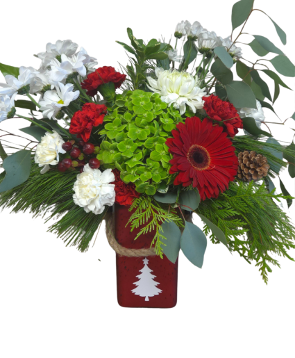 Merry Tree Vase Arrangement