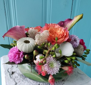 OCEAN BOWL FLOWER ARRANGEMENT