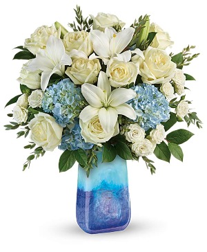 Ocean Sparkle Bouquet assorted flowers