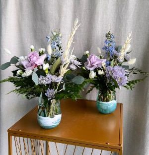 AQUA OCEAN WINE GLASS SET FRESH ARRANGEMENT