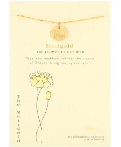 October Birth Flower Necklace 