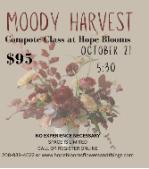 October Compote Design Class SELECT "PICK UP" DURING CHECK-OUT