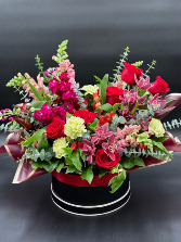 Save'n All My Love For You Hat Box Arrangement