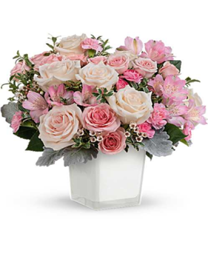 Oh so Lovely floral in oasis cube