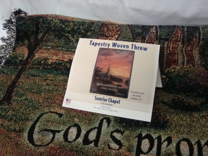 Afghan throw. Many different sayings. (AF) we will pick what is in stock usually Lord's prayer and Palsm 