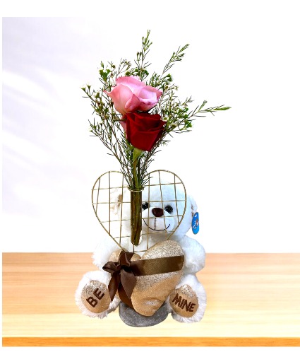 Old School Romance  Soapstone Heart Arrangement