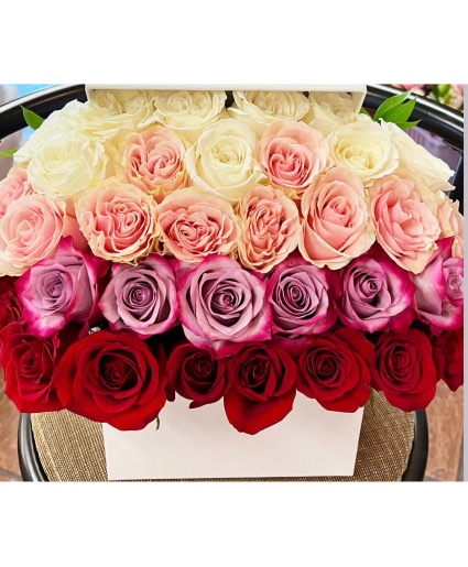Ombré rose box  