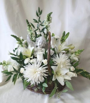 On Angels Wings Basket