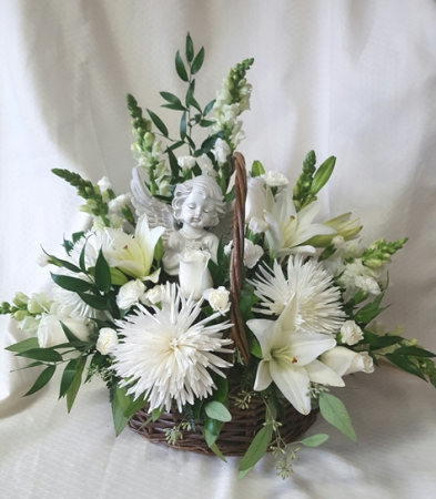On Angels Wings Basket